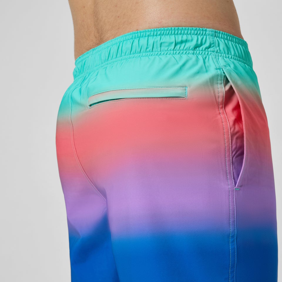 Maillot de bain à motif imprimé Rondo Edge Volley 18 po pour hommes, bleu