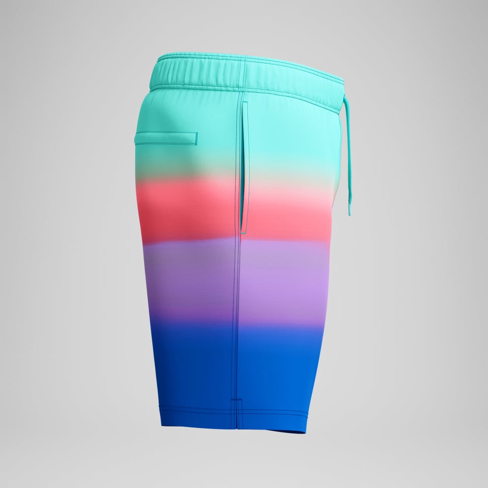 Maillot de bain à motif imprimé Rondo Edge Volley 18 po pour hommes, bleu