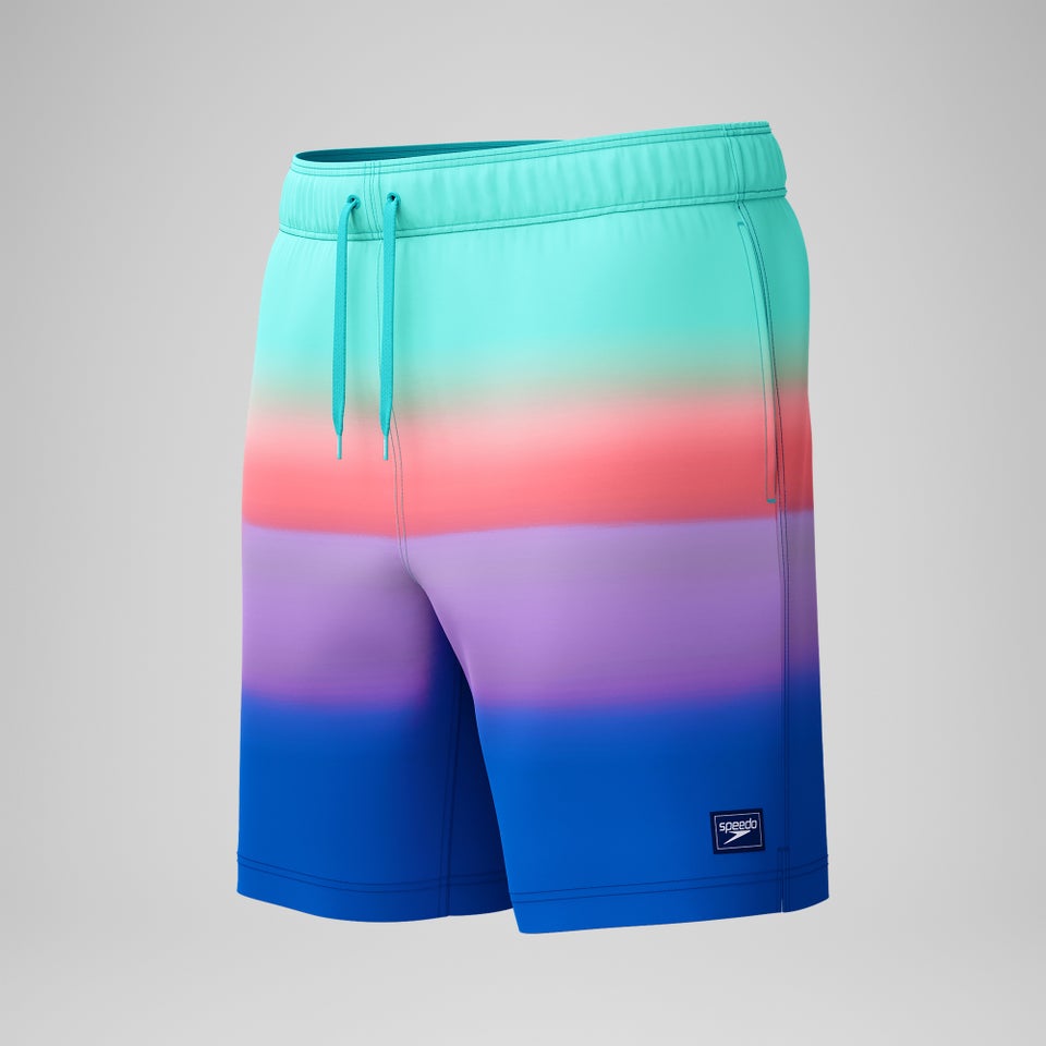 Maillot de bain à motif imprimé Rondo Edge Volley 18 po pour hommes, bleu