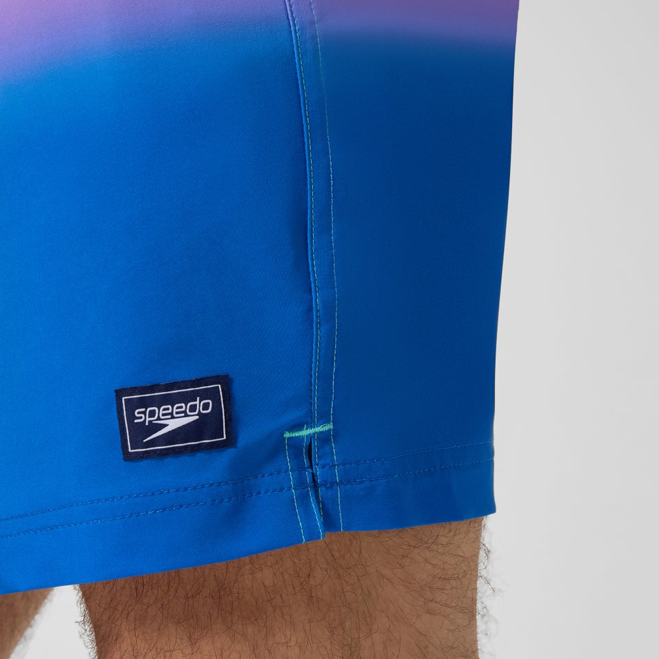 Maillot de bain à motif imprimé Rondo Edge Volley 18 po pour hommes, bleu