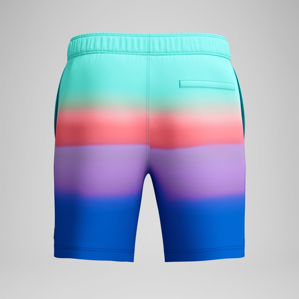 Maillot de bain à motif imprimé Rondo Edge Volley 18 po pour hommes, bleu