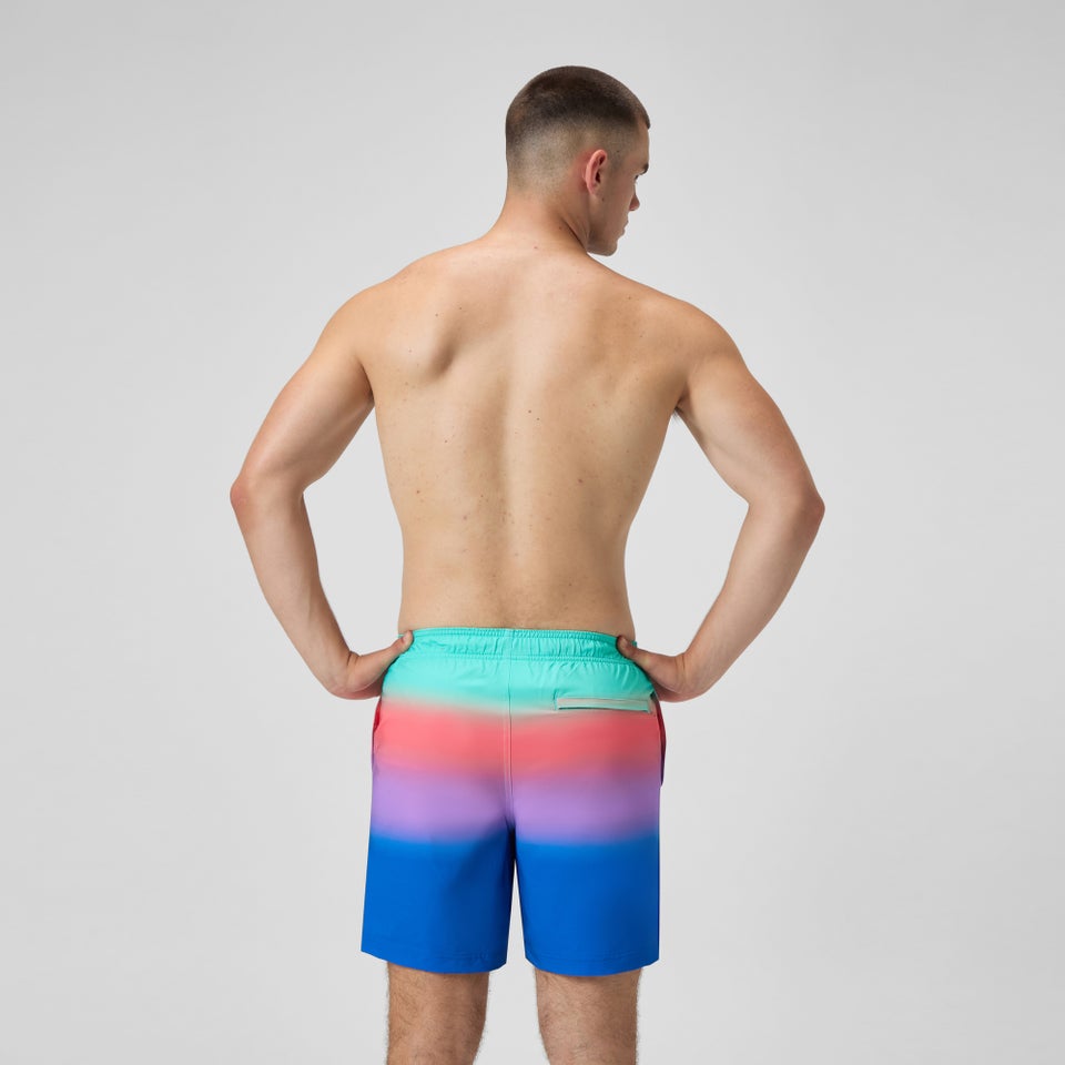 Maillot de bain à motif imprimé Rondo Edge Volley 18 po pour hommes, bleu