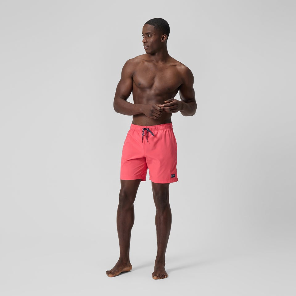 Men's Solid Redondo Edge Volley 18" Swim Trunks Orange