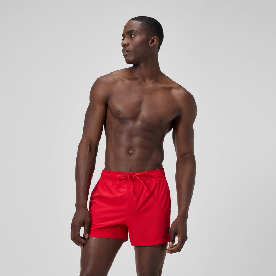 Men's Classics Solid Rondo Edge Volley 14" Swim Trunks Red