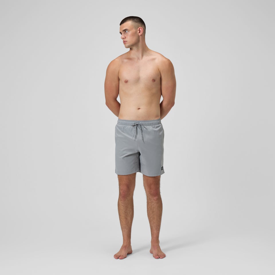 Maillot de bain Classic couleur unie Rondo Edge Volley 18 po pour hommes, gris