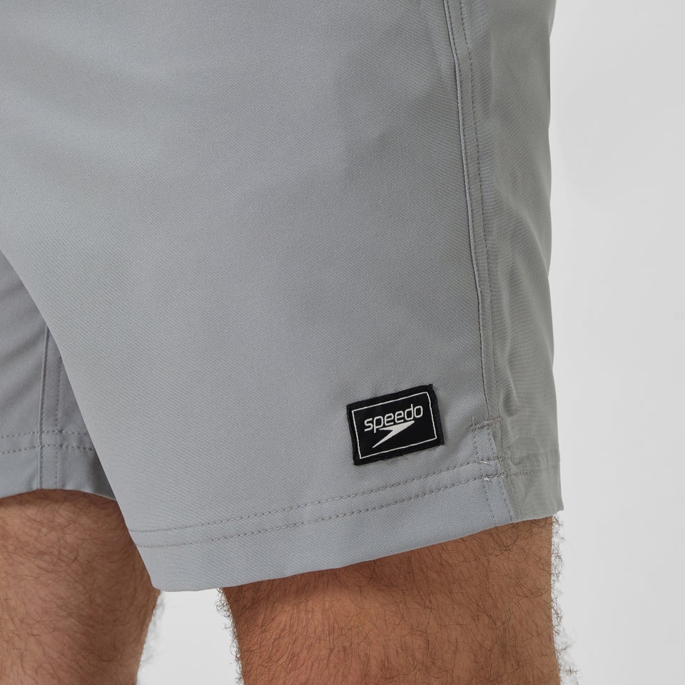 Maillot de bain Classic couleur unie Rondo Edge Volley 18 po pour hommes, gris