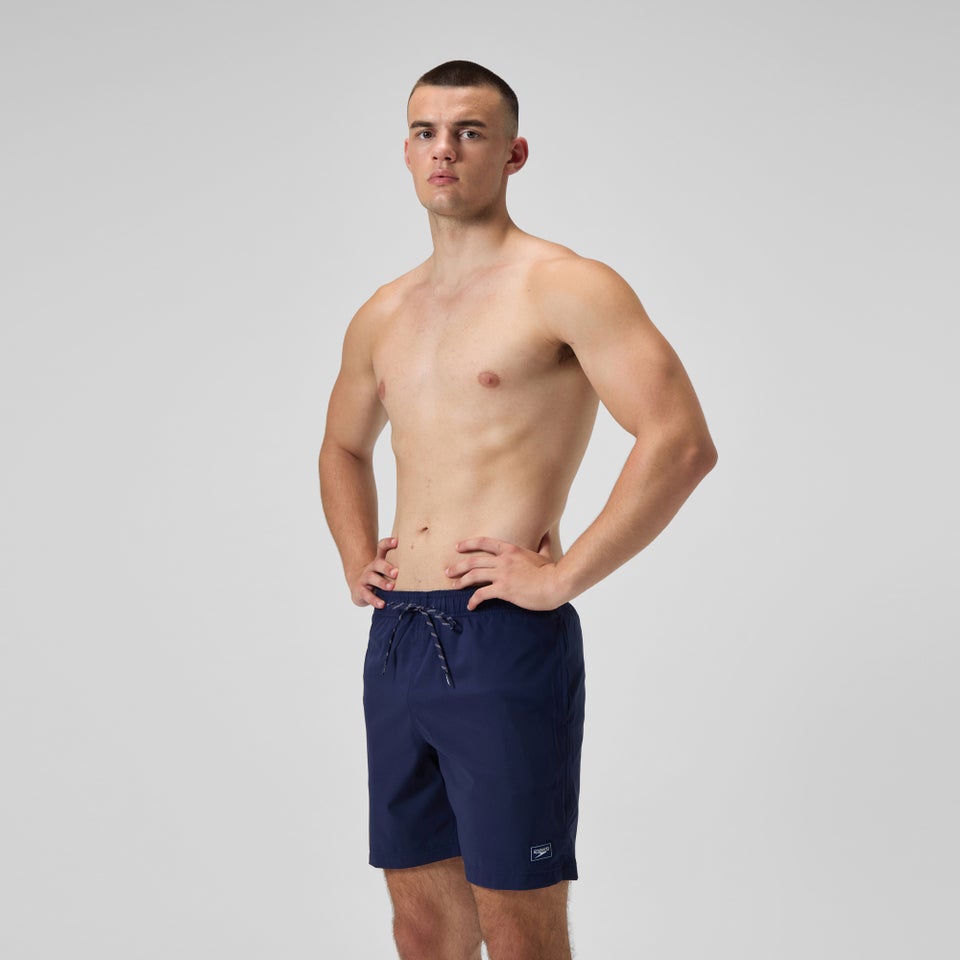 Men's Classic Solid Rondo Edge Volley 18" Swim Trunks Navy