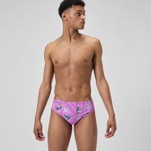 Men's Printed One Brief Pink