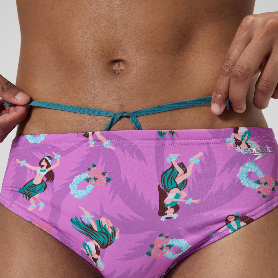 Slip imprimé pour homme rose