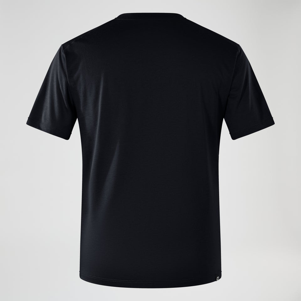 Men's Relaxed Short Sleeve Tech Tee - Black