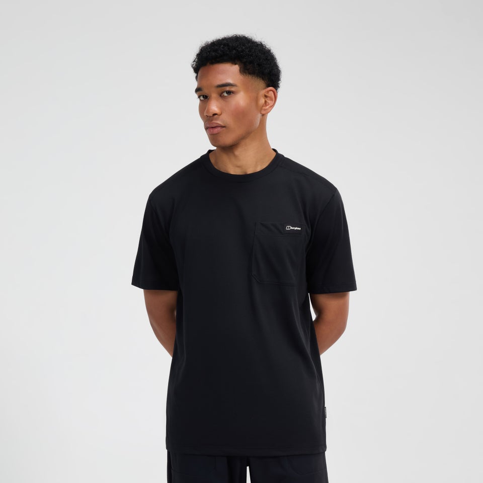 Men's Relaxed Short Sleeve Tech Tee - Black