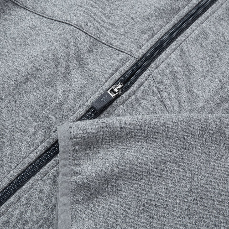 Mens Vapodri Full Zip Tempo Hoody Grey Marl
