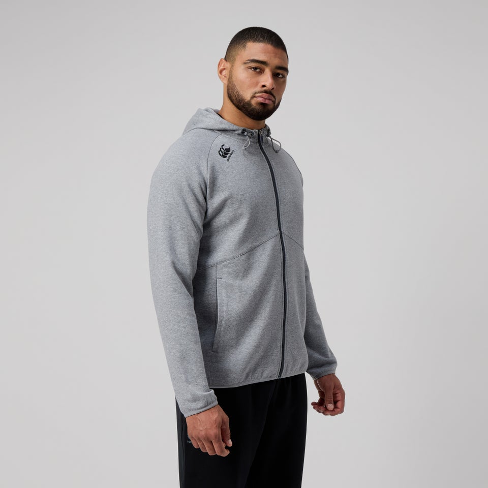 Mens Vapodri Full Zip Tempo Hoody Grey Marl