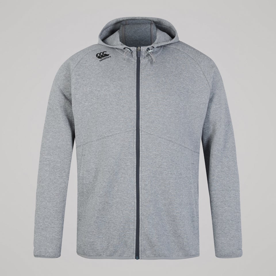 Mens Vapodri Full Zip Tempo Hoody Grey Marl