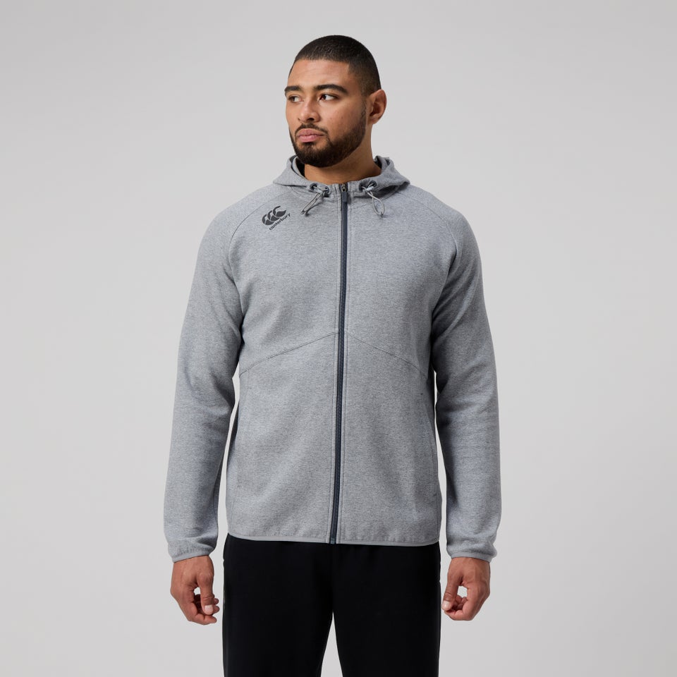 Mens Vapodri Full Zip Tempo Hoody Grey Marl