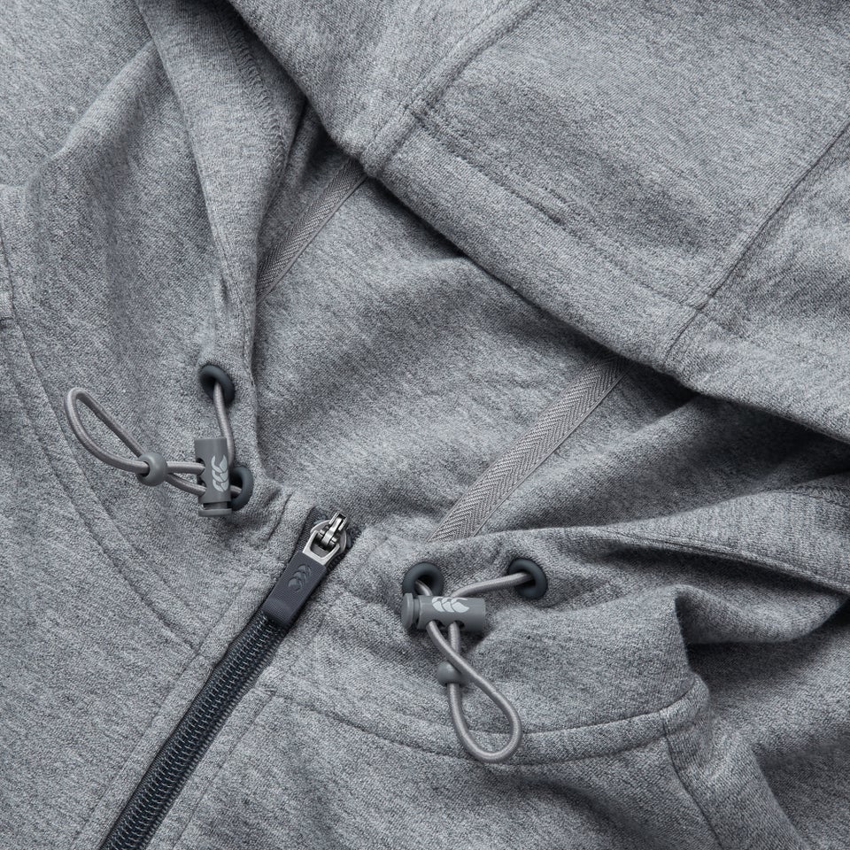 Mens Vapodri Full Zip Tempo Hoody Grey Marl