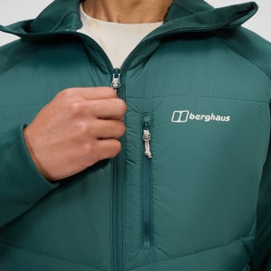 Men's Trawden Hybrid Hooded Jacket - Green
