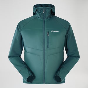 Men's Trawden Hybrid Hooded Jacket - Green