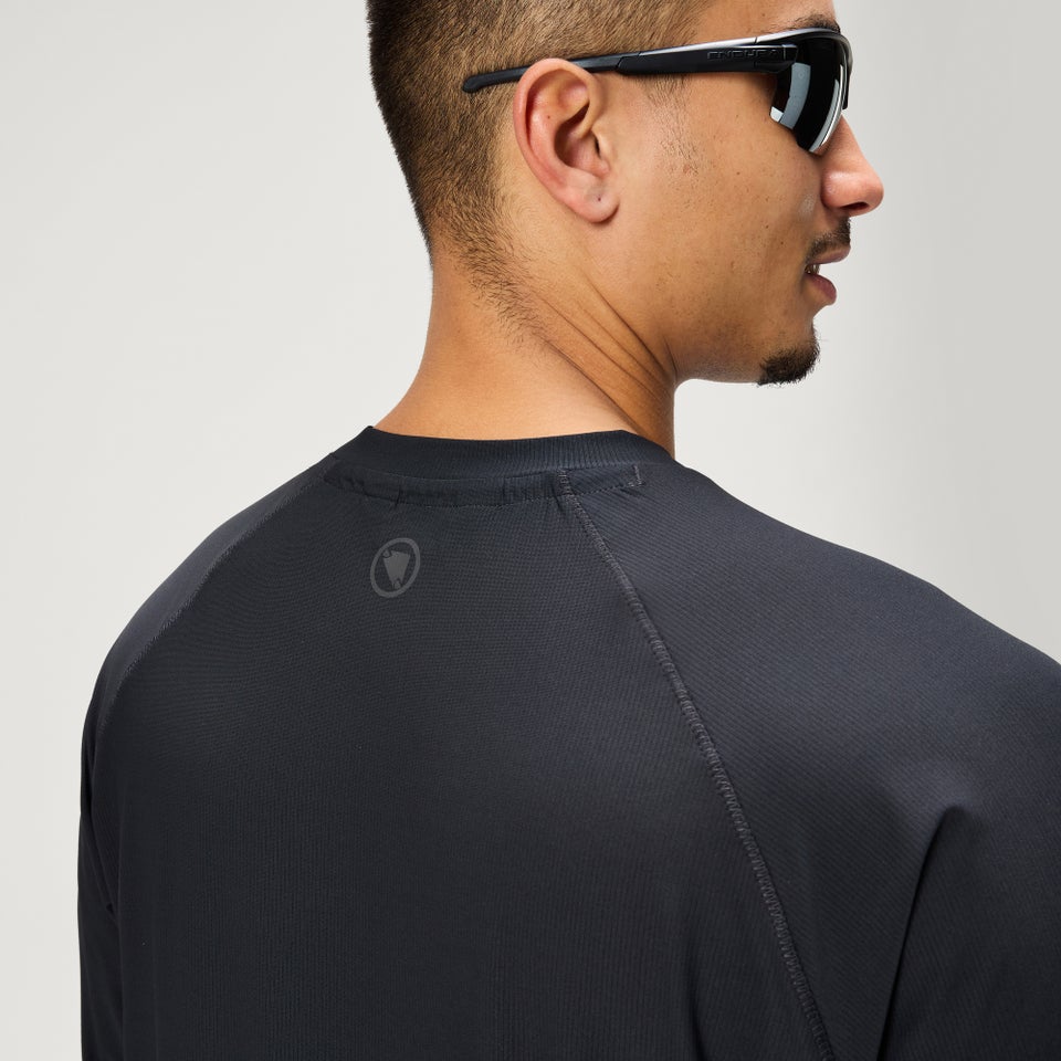 SULTRAC langärmeliges T-Shirt für Herren - Schwarz