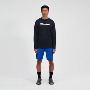 Berghaus Big Logo Langarm Shirt für Herren - Schwarz