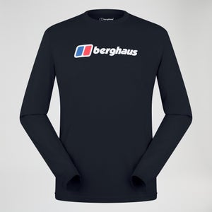 Berghaus Big Logo Langarm Shirt für Herren - Schwarz