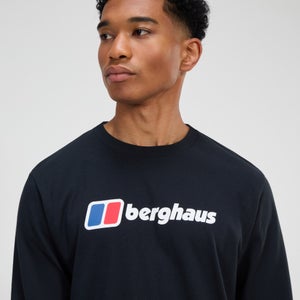 Berghaus Big Logo Langarm Shirt für Herren - Schwarz