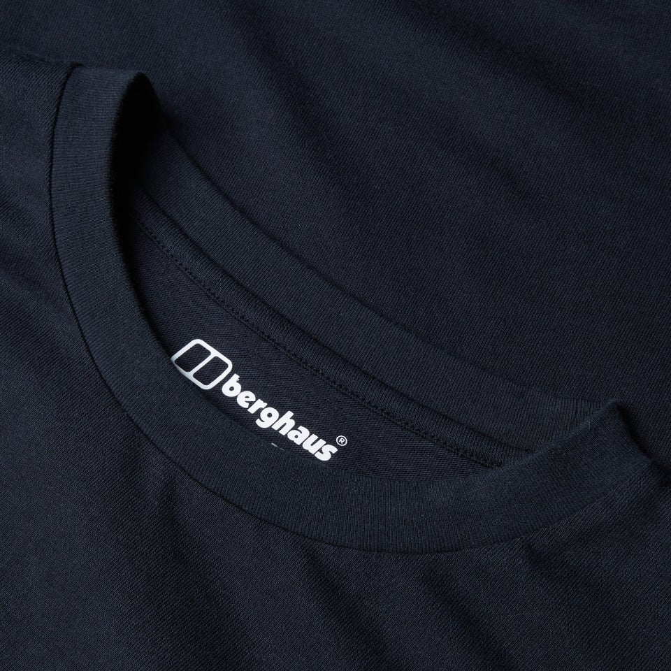 Men's Berghaus Big Logo Long Sleeve Tee - Black