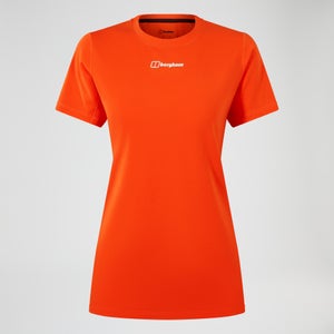 Women's Berghaus Delta Short Sleeve Tech Tee - Orange - 10