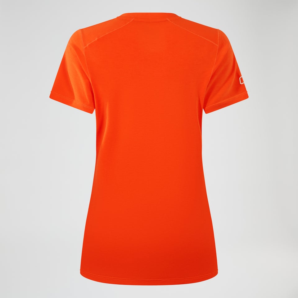 Women's Berghaus Delta Short Sleeve Tech Tee - Orange