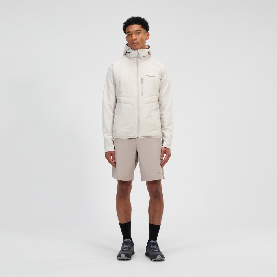 Trawden Hybrid-Kapuzenjacke für Herren - Grau