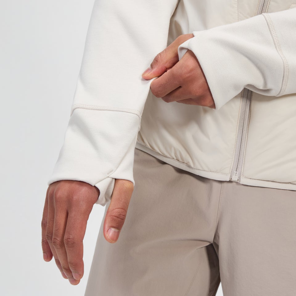 Trawden Hybrid-Kapuzenjacke für Herren - Grau