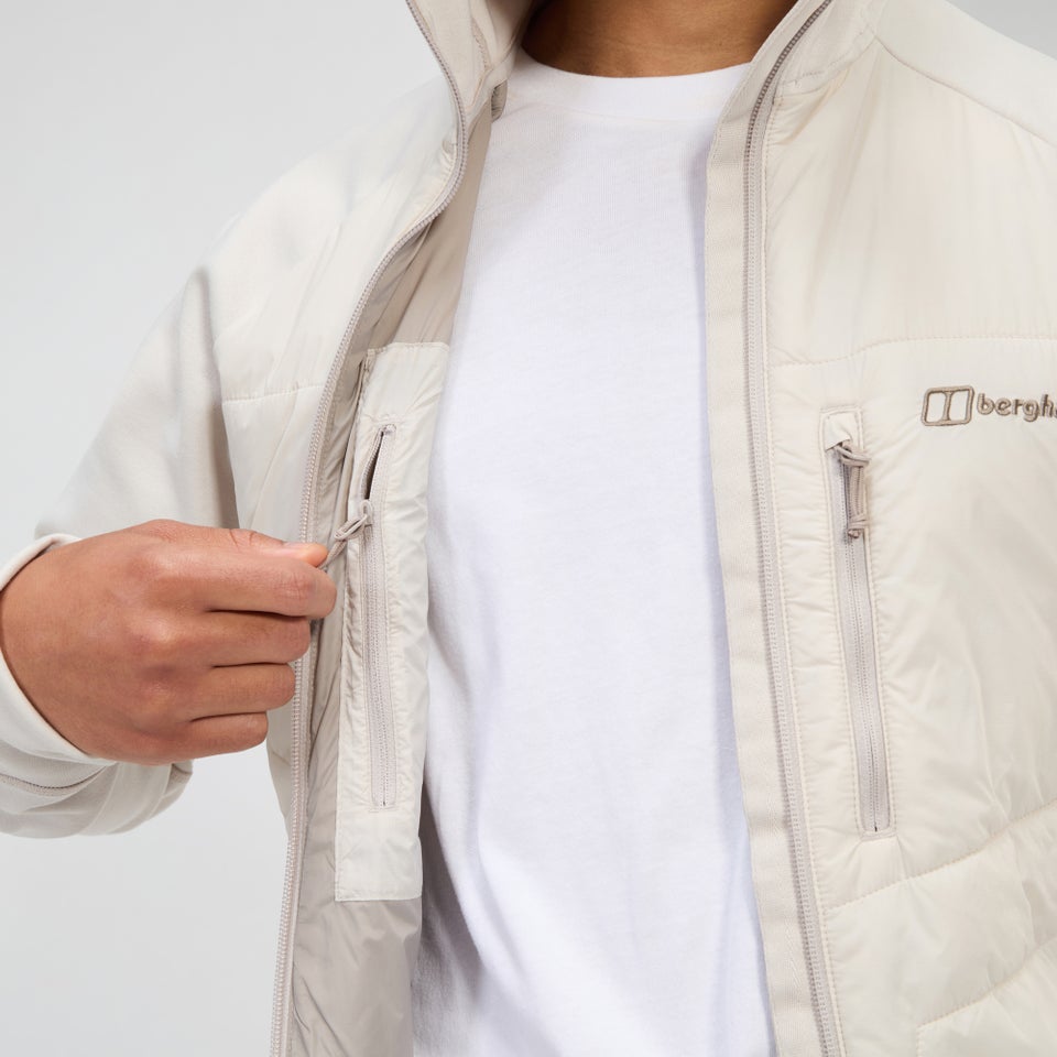 Trawden Hybrid-Kapuzenjacke für Herren - Grau