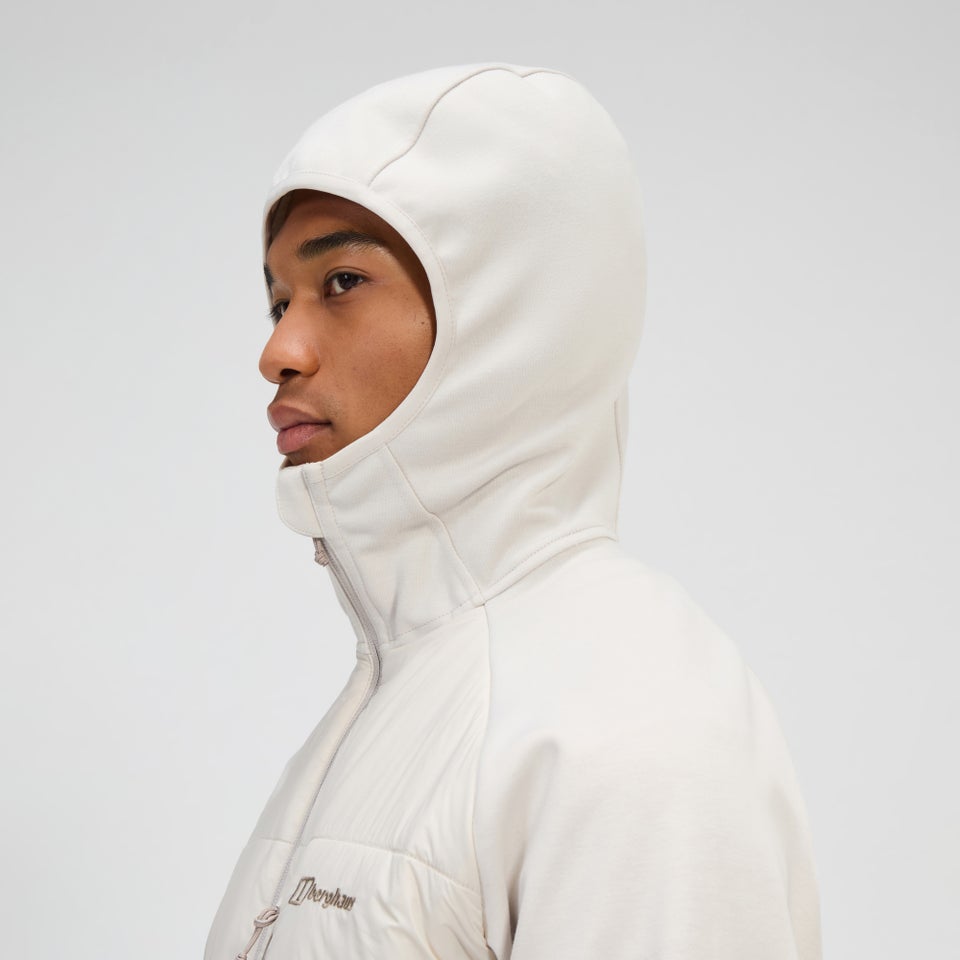 Trawden Hybrid-Kapuzenjacke für Herren - Grau