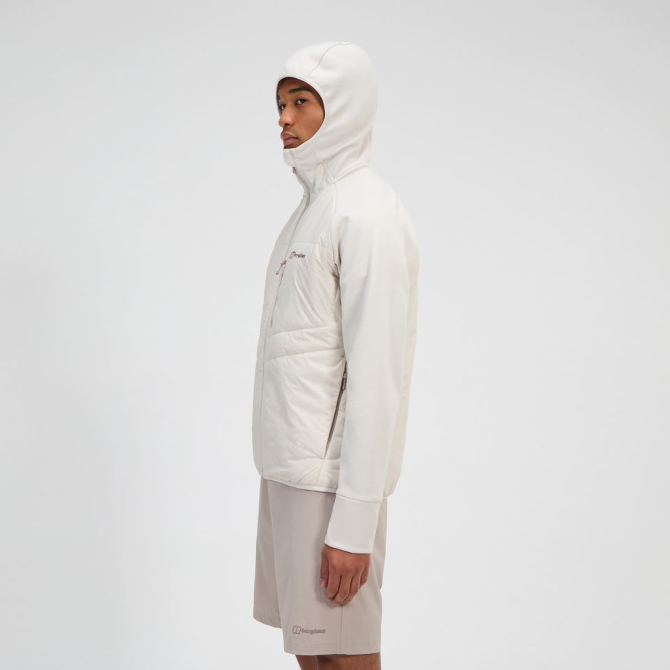 Trawden Hybrid-Kapuzenjacke für Herren - Grau