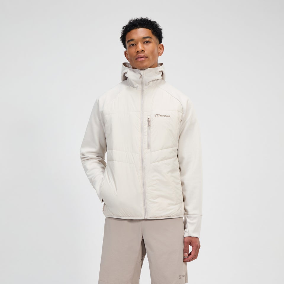 Trawden Hybrid-Kapuzenjacke für Herren - Grau