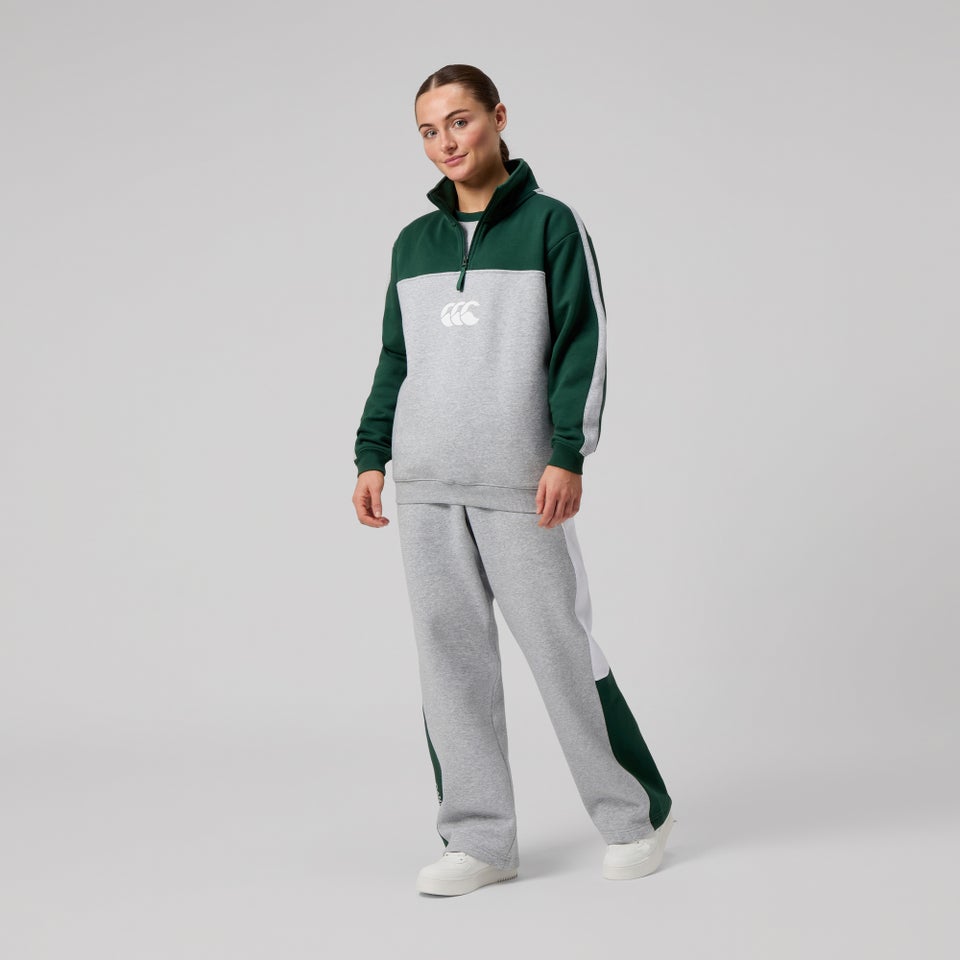 WOMENS LEGENDS QUARTER-ZIP GREY