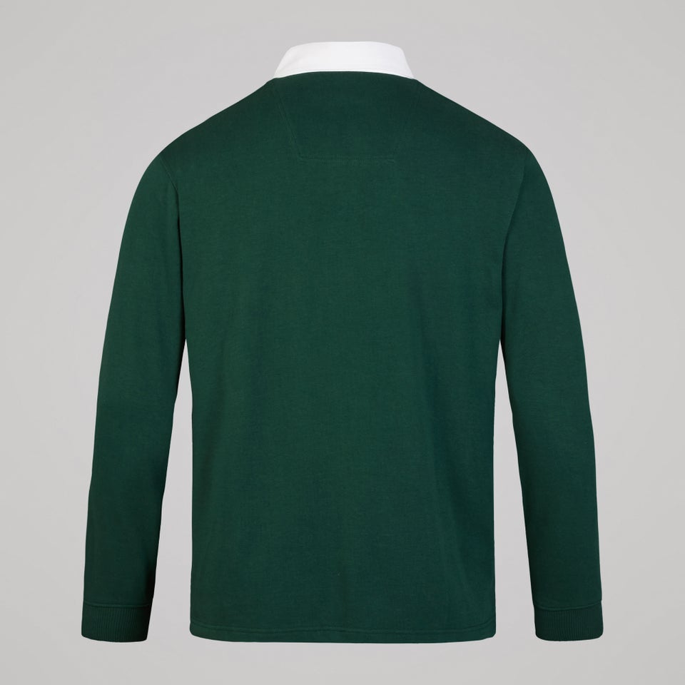 Mens Solid Dye Rugby Jersey Green
