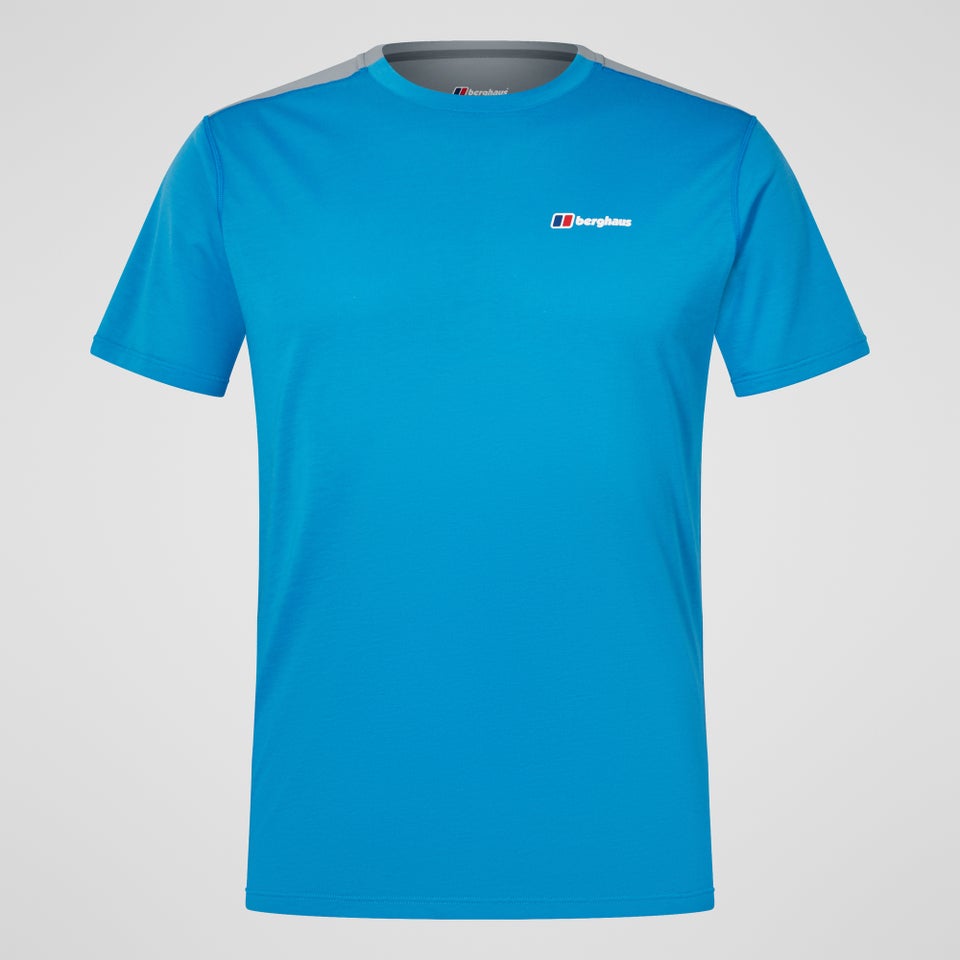 Men's Terrain Trek Tech Tee - Blue/Grey