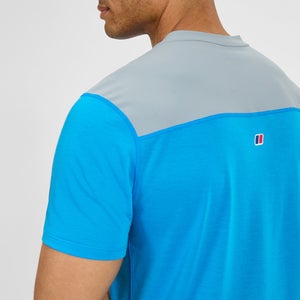 Men's Terrain Trek Tech Tee - Blue/Grey