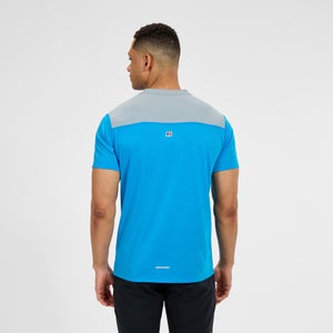 Men's Terrain Trek Tech Tee - Blue/Grey