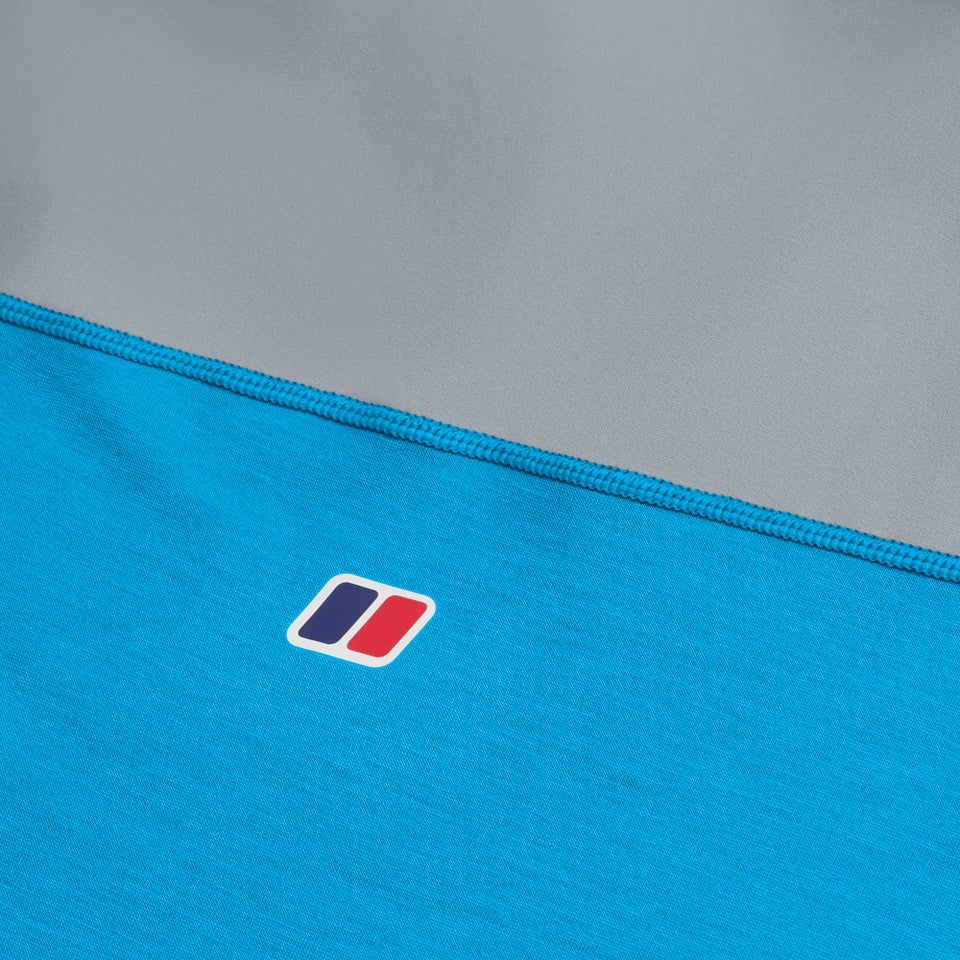 Men's Terrain Trek Tech Tee - Blue/Grey