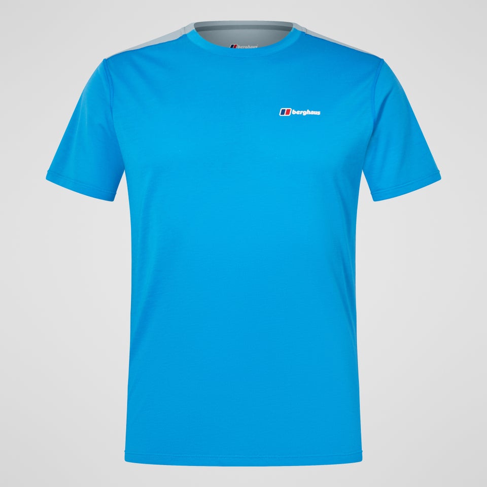 Men's Terrain Trek Tech Tee - Blue/Grey