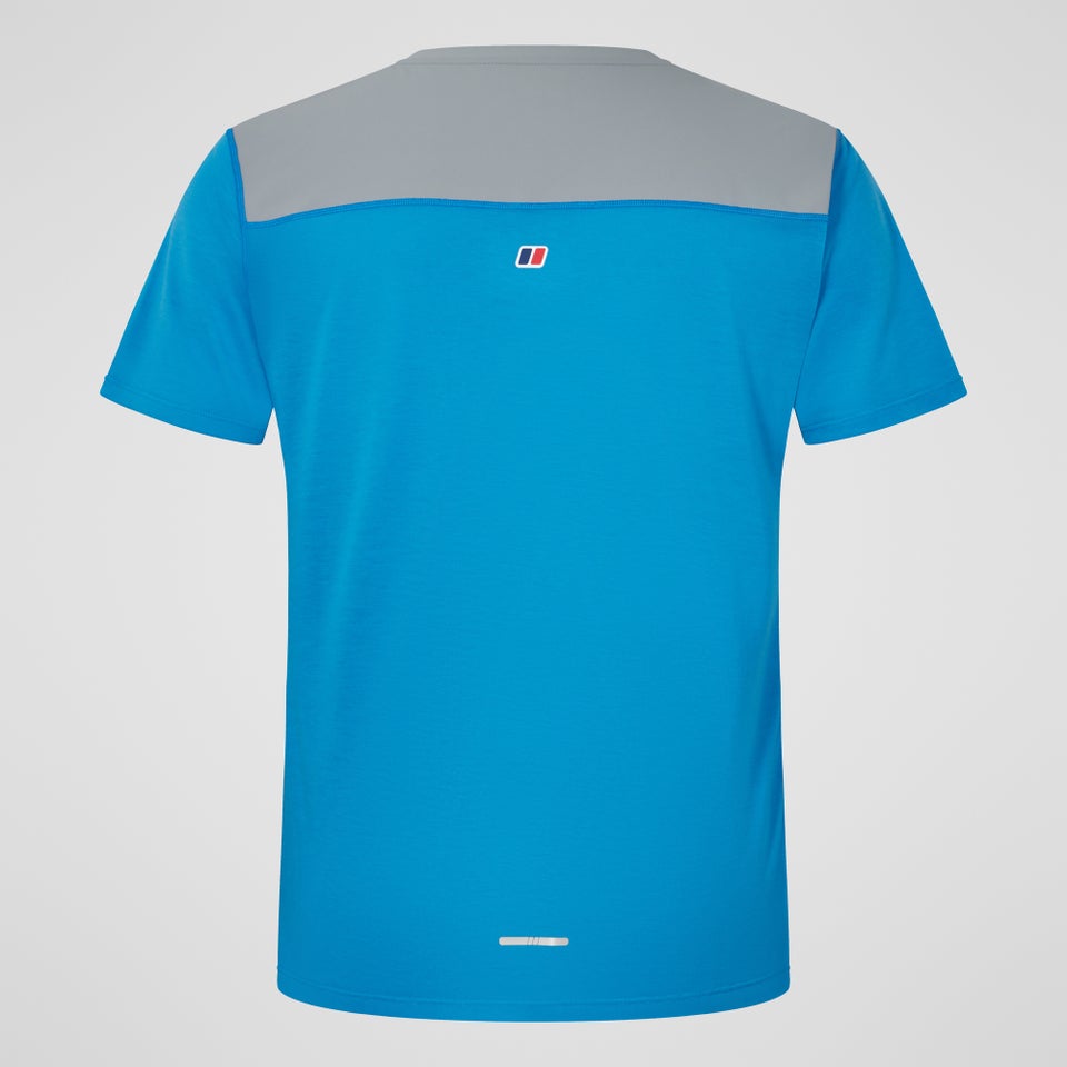 Men's Terrain Trek Tech Tee - Blue/Grey