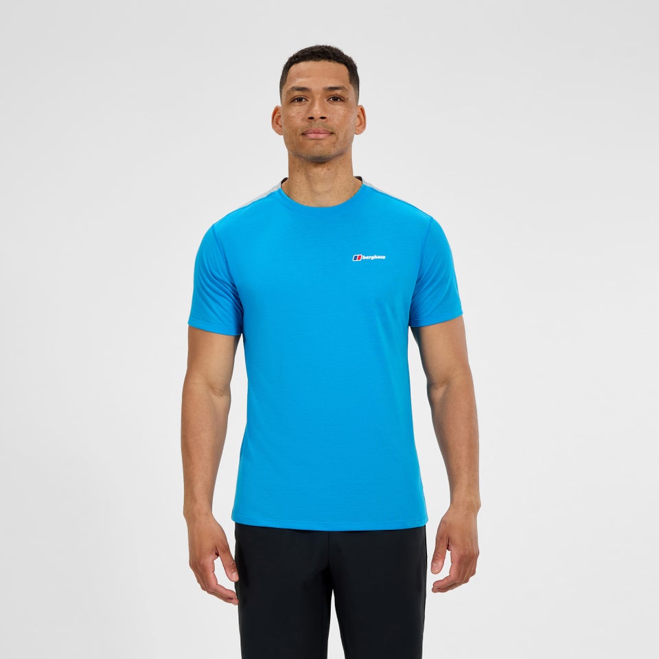Men's Terrain Trek Tech Tee - Blue/Grey