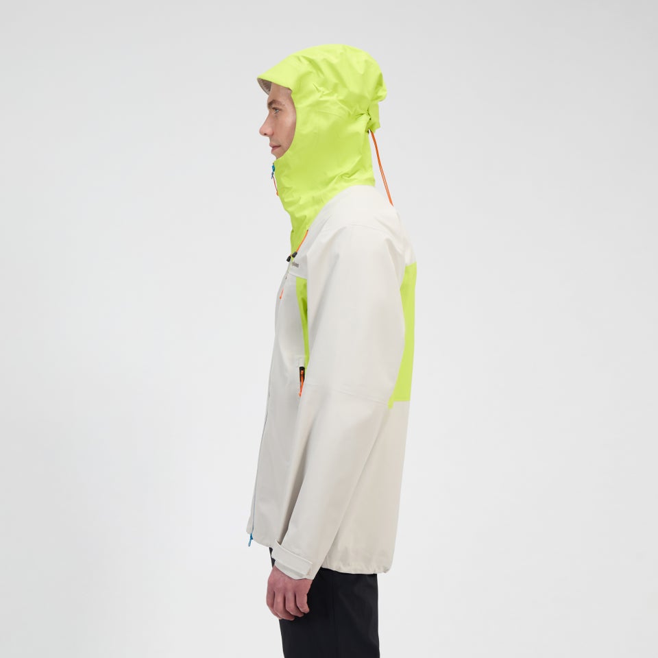 Wasserdichte Ridge-Seeker Herren-Gore-Tex Jacke - Grau/Gelb