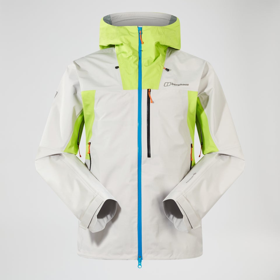 Men's Ridge-Seeker Gore-Tex Waterproof Jacket - Grey/Yellow