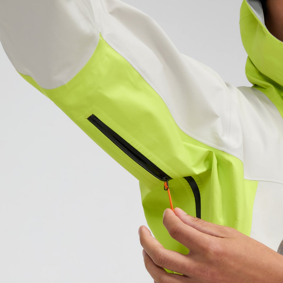 Men's Ridge-Seeker Gore-Tex Waterproof Jacket - Grey/Yellow