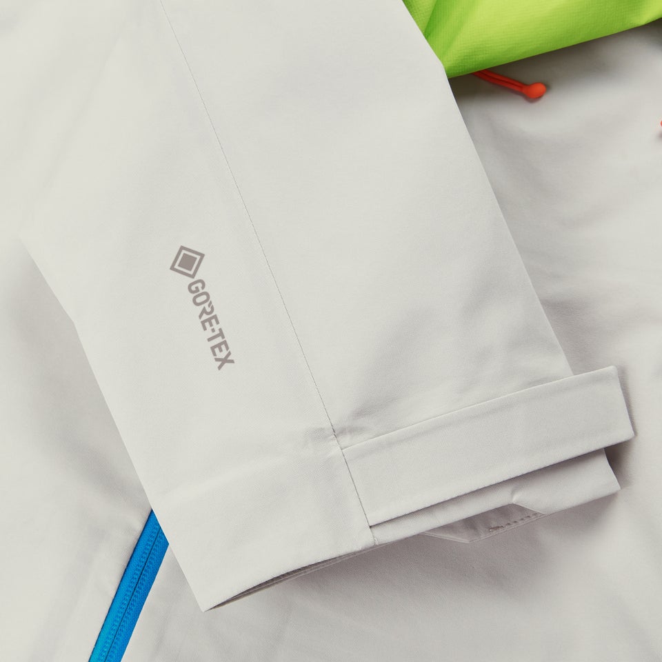 Wasserdichte Ridge-Seeker Herren-Gore-Tex Jacke - Grau/Gelb