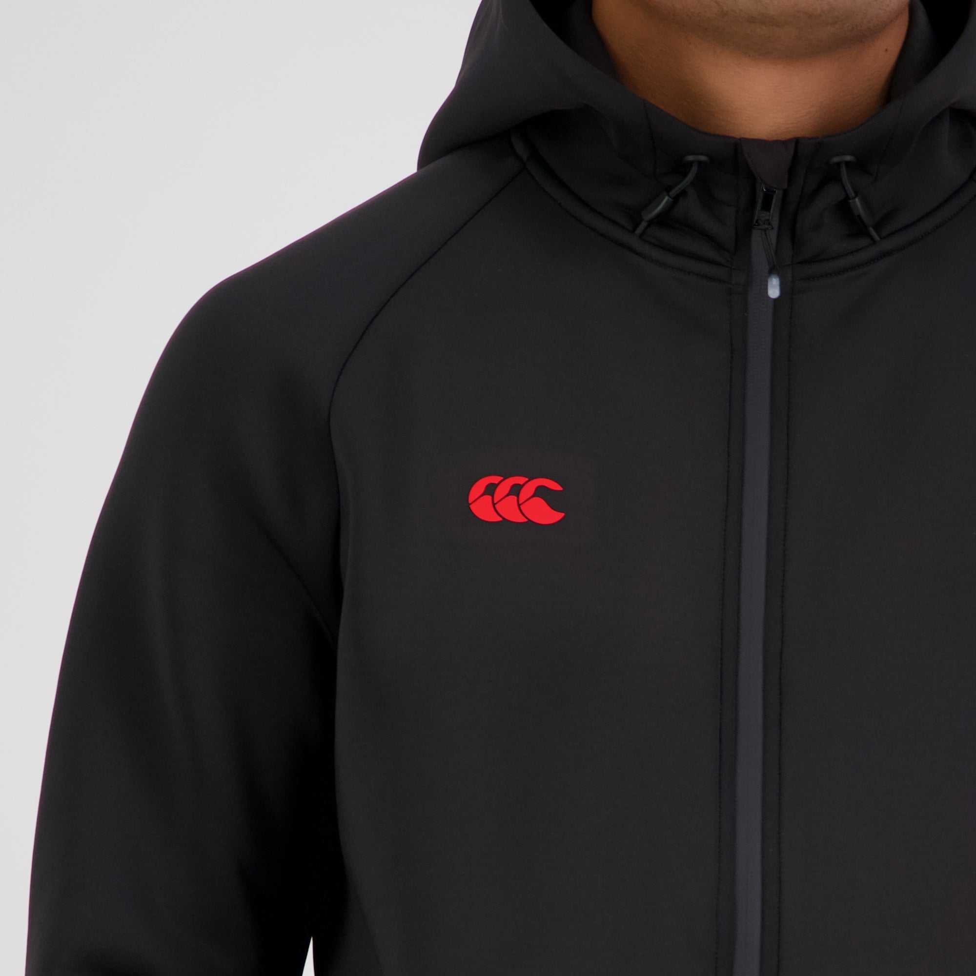 Mens Everest Full Zip Hoody Black | Canterbury