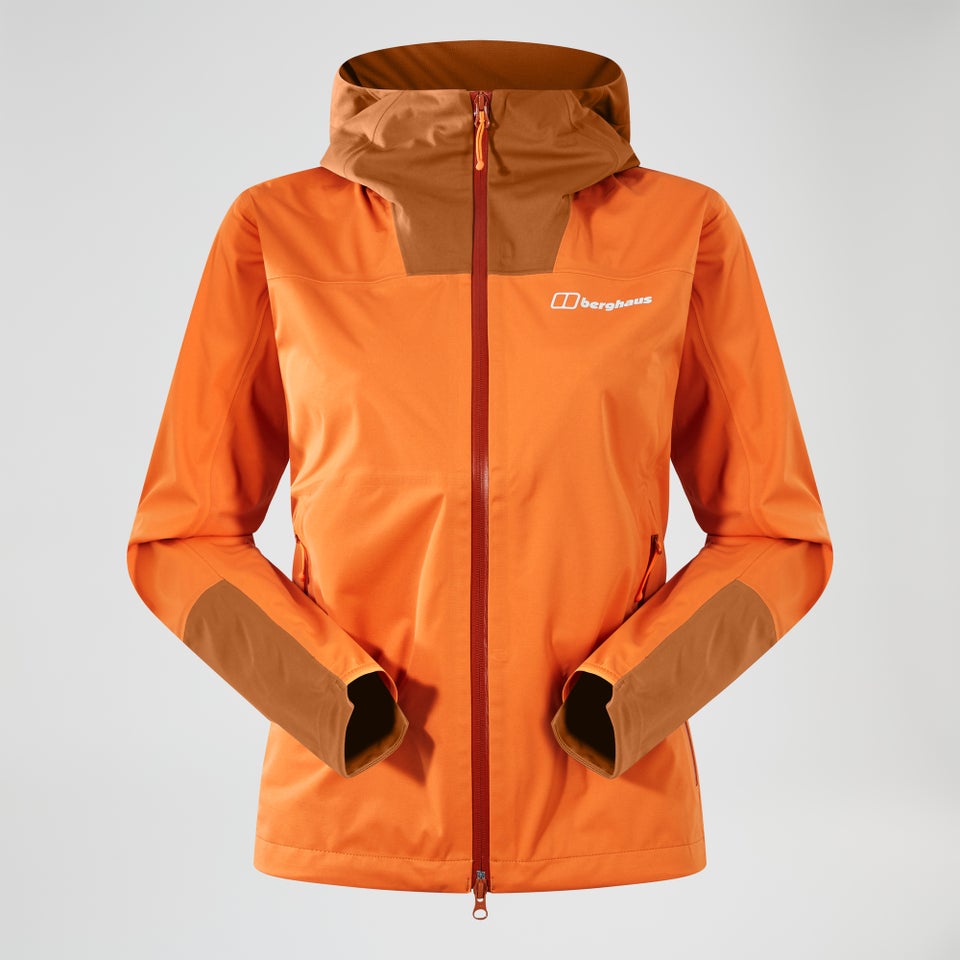 Softshell Ridge-Roamer Damen-Jacke - Orange/Braun